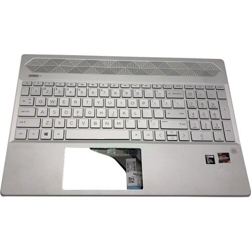 Original NEW For HP 15-CS 15-CW Series Laptop Palmrest Upper Case US Backlit Keyboard Touchpad L24752-001 Sliver