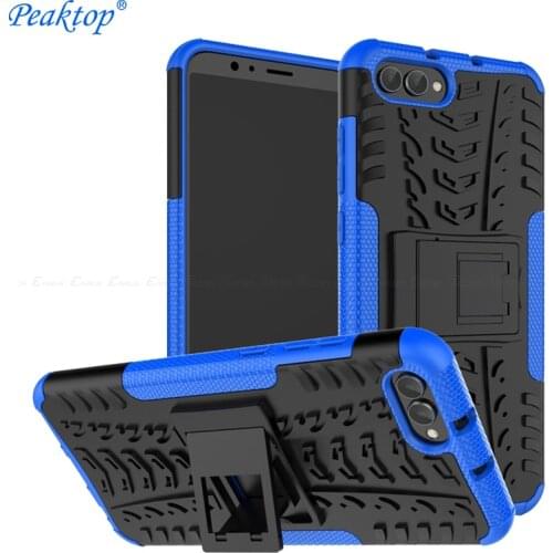 Hybrid Armor Stand Phone Case For Huawei Honor 8C 8X 7S 9N View 20 10 V20 V10 V9 8 Pro 9 Lite Hard PC Sote Silicone Back Cover