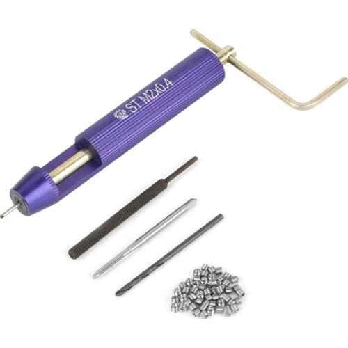 50Pcs Thread Repair Kit Engine Block Restoring Damaged Threads Tool Spanner Wrench Coiled Wire Insert M2 x 2D