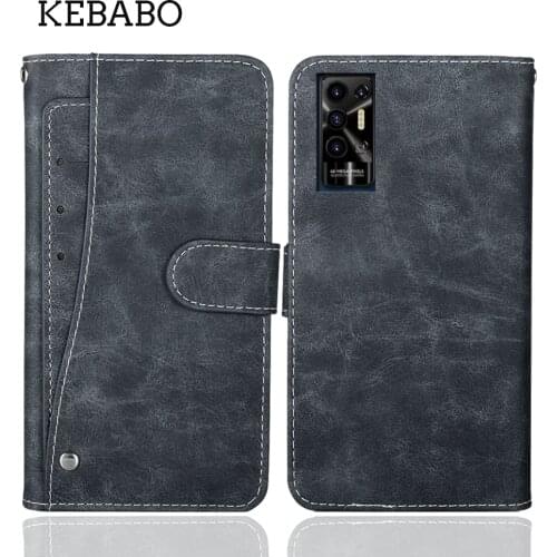 Luxury Wallet Tecno Pova 2 Case 6.9" Vintage Flip Leather Protective Cover For Tecno Pova 2 Case Phone Holder