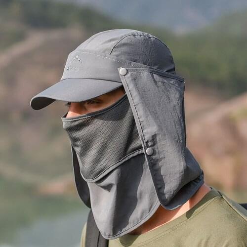 Outdoor Fishing Hat Multifunction Hiking Sun Protect Sunshade Fce Neck Baseball Panama Summer Cap