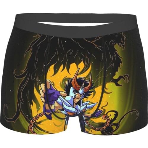 Ikki Of Phoenix Knights Of The Zodiac Manga Series Underpants Cotton Panties Man Underwear Ventilate Shorts Boxer Briefs