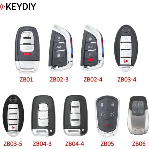 KEYDIY Universal Smart Key ZB02-3 ZB03 ZB04 ZB05 ZB06 ZB01 for KD-X2 KD900 Mini KD Car Key Remote Fit More than 2000 Models