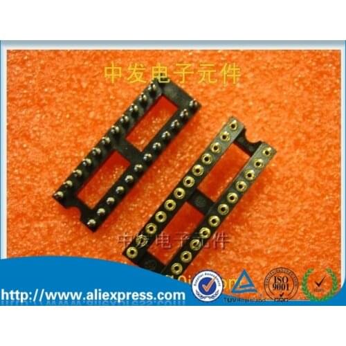 Narrow) 24P round hole IC connector 24P round hole chip holder DIP-24 socket DIP24