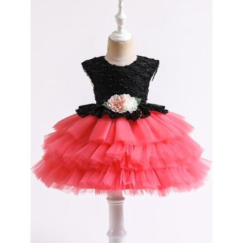 Toddler Birthday Party Children Baptism Baby Girl Clothes Cake Tutu Newborn Christening Princess Summer Dresses Vestidos 1 Years