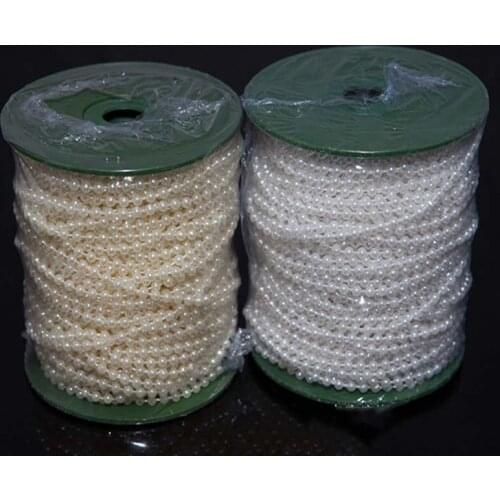 Ynaayu 5 Meter Pearl Ribbon Jute Burlap Ribbon Linen DIY Wedding Birthday Party Supply Home Decoration