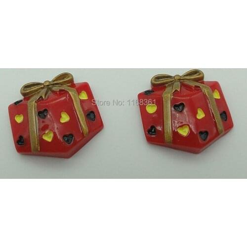 1pcs/lot resin flatback love gift 25mm Cabochons Scrapbooking Hair Bow Center DIY Christmas decration C108-4