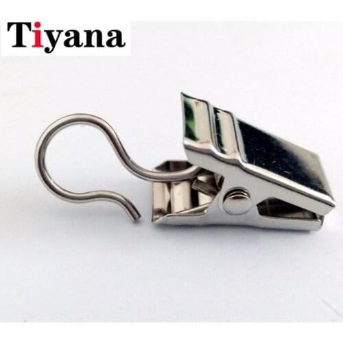 30 PCS Metal hooks for curtains Steel small metal clip Hanging Bulldog Clips Clamps Pegs iron cast window curtain clips CP054-2
