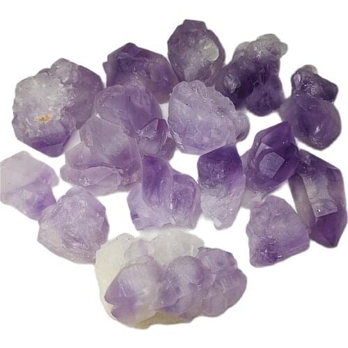50g Natural Mini Amethyst Cluster Crystal Point Purple Stones Mineral Specimen Home Decor Healing Collection DIY