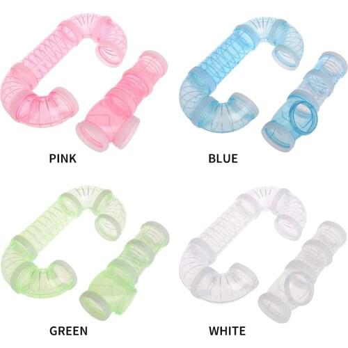 8pcs Plastic Training Playing Tools External Tunnel Hamster Toys Multifunctional Hamster Cage Accessories Hamster Pipeline