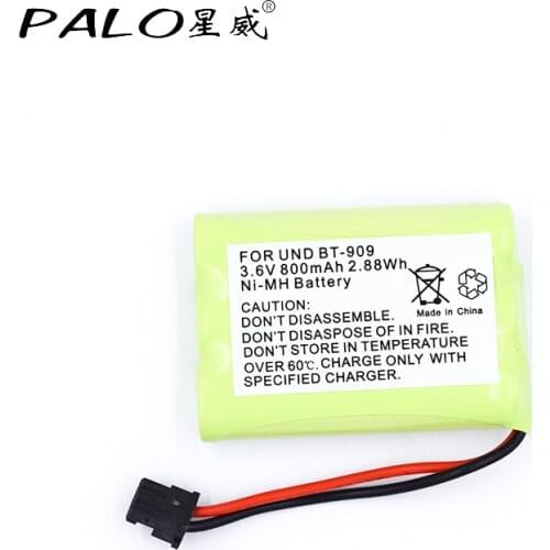 Cordless Home Phone Battery BT-909 NI-MH 3.6V 800mAh Rechargeable Batteries For Uniden BT-909 BT-1001 BT-1004 Free Shipping
