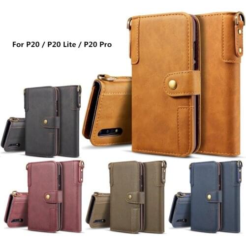 Genuine Leather Flip Case for Huawei P20 Lite Case Huawei P20 Phone Case for Huawei P20 Pro Case With Wallet Card Holder Book