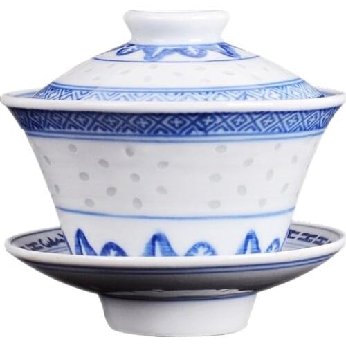 Jingdezhen old factory of Cultural Revolution porcelain kungfu tea set and tea ceremony accessories