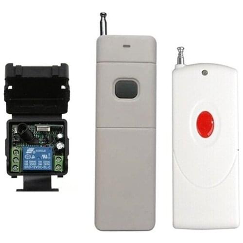 DC 12v 10A 1CH wireless RF Remote Control Switch System With 2pcs remote transmitter +Case For Entrance guard system