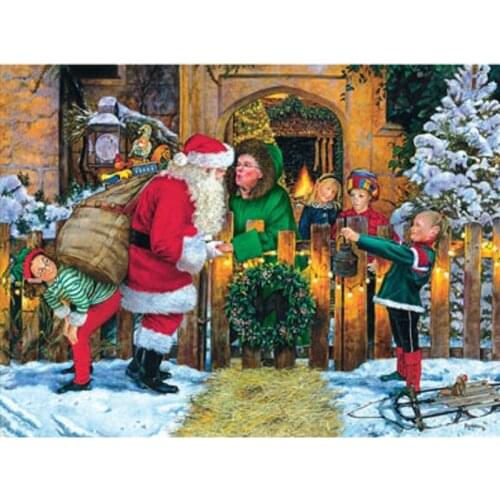 DIY 5D Diamond Painting Cross Stitch Full square Diamond Embroidery Santa Claus mosaic Pattern Needlework Rhinestone Painting