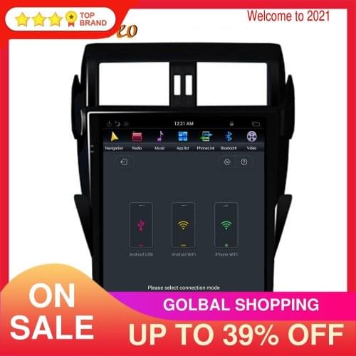 For TOYOTA Land Cruiser Prado 2014+ Android 9.0 Car Player GPS navigation Stereo Head unit multimedia player radio tape recorder
