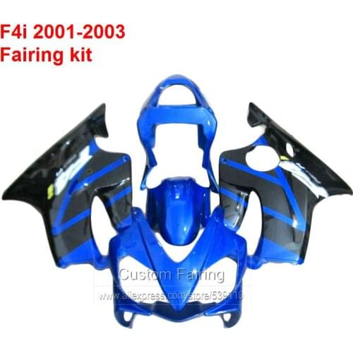 Blue Fairing Kit For HONDA CBR600 F4i 01 03 02 Custom Stickers InJection Fairings Xl31