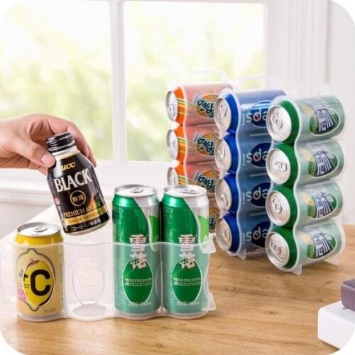 Refrigerator Ring-Pull Can Beverage Storage Bottles Jars Kitchen Freezer Zip-Top Can Soft Drinks Storaging Bins Pop-Top Can Box