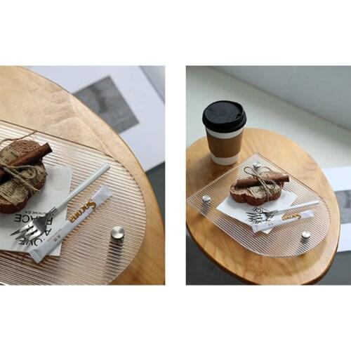 Creative Acrylic Coffee Tray Simple Modern U-Shaped Afternoon Tea Plate Nordic Ddesktop Iron Storage Plate Home Decoration Panel