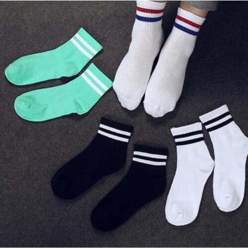 2020 Hot Sale 1pair 100% Cotton Socks Casual Sports Women Socks Men Socks Wholesale Couples Socks Sport Sock High Quality
