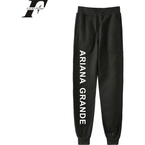 LUCKYFRIDAYF Fans Ariana Grande Dangerous Pants Womens Clohtes Sweatpants girl JoggerPants Hip Hop Kawaii Pants