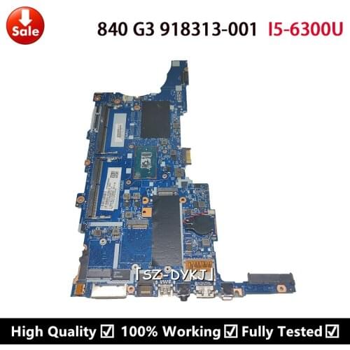 For HP 840 G3 Laptop Motherboard with i5-6300U 918313-601 918313-001 918313-501 6050A2892401-MB-A01 DDR4 Mainboard