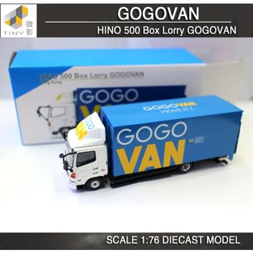Diecast Limited Edition Hino 500 Box Lorry GOGOVAN Model Metal Transportation 1/76 Scale Truck Toy Collection Display Gifts