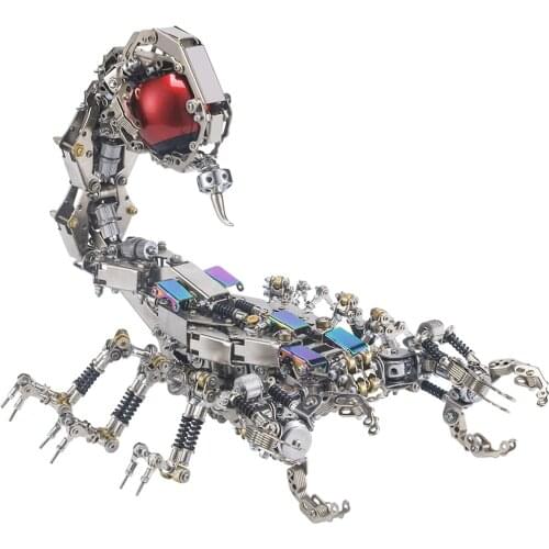 1set 1636Pcs DIY Mechanical Scorpion Kit 3D Assembly Metal Smasher Model Toy - Sound Box Version (Bluetooth Wireless Connection)