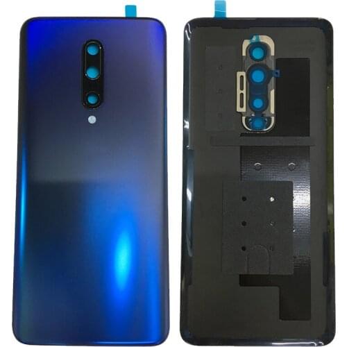 For Oneplus 7 Pro New Glass Rear Battery Cover Housing Case Back With Camera Lens+Logo