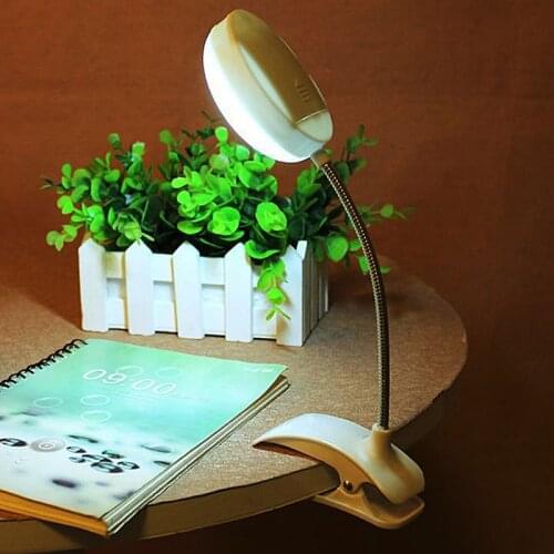 2021 New Flexible Clip-on Table Lamp LED Clamp Reading Study Bed Laptop Desk Bright Light