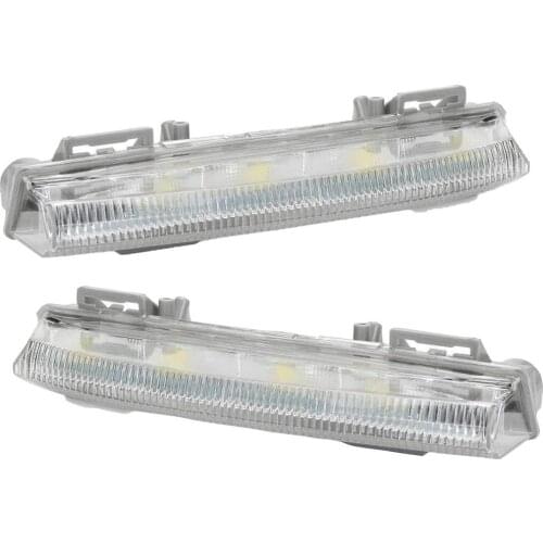 Front Led Fog Light For DRL W204 Front Bumper Fog Light Car Auto Accessories Bar Light Daytime Running Light For DRL