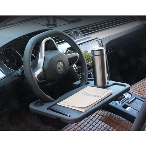 Car Table Steering Wheel Eat Work Cart Drink Food Goods Holder Tray Car Laptop Table Mount Stand Seat Desk Auto Accessories
