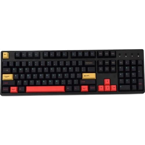 Custom Eye-catching Keycap PBT Standard Dye Sublimation Process Keycap 136Keys Cherry Profile for Mechanical Keyboard