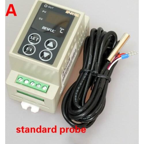 Thermostat temperature controller new rail solar thermostat cooling heating single-channel temperature controller AC90V-250V