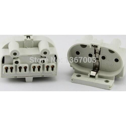 Socket Adapter 2A 4 Pin Home Lamp Base 2G11 Tube 250 V White Heat Resistant Durable Light Holder Connector Easy Install