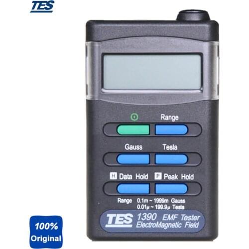 Handheld Gauss Meter EMF Tester Electromagnetic Field Meter TES1390