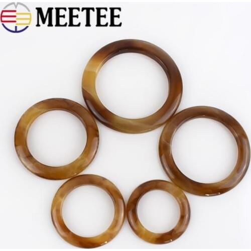 25pcs Lightcoffee O Ring Resin Buckles Scarf Swimsuit Belt Decorative Buckle Button Ribbon Slider DIY Sewing Accessories
