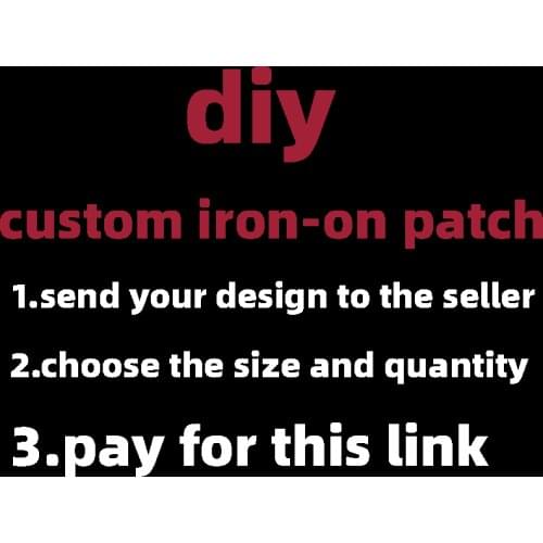 Custom Stickers Brand Logo Thermal Patches on Clothes Iron-on Transfers for Clothing Thermoadhesive Patch Fusible Diy Applique