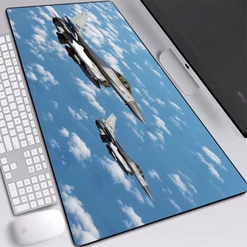 In Stock Mouse Pad XXXL Aeroplane Picture Non-slip Softy with Locked Edge Computer Gamer Mousepad for Player or Working