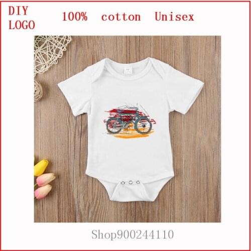 Bikes - Bicycles picture printed Newborn Baby Clothes Cotton Romper Playsuit bodysuits baby Sunsuit Outfits Infant Boys Girls