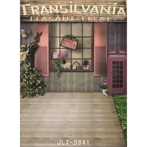 Outdoor Shop Photography Backgrounds Computer Printed Vinyl Backdrops Photo Studio for Weddings Children for a photo shoots