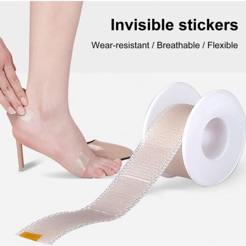 1 Roll Heel Patch Self-Adhesive Breathable Anti-Wear Foot Care Sticker Tape for Ankle Foot Pain Relief Hallux Pedicure Foot Care