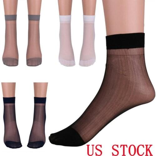 3Pairs Mens Thin Socks Silk Business Men Summer Socks High Elastic Stockings Cool Socks Male Breathable Casual Short Crew Socks
