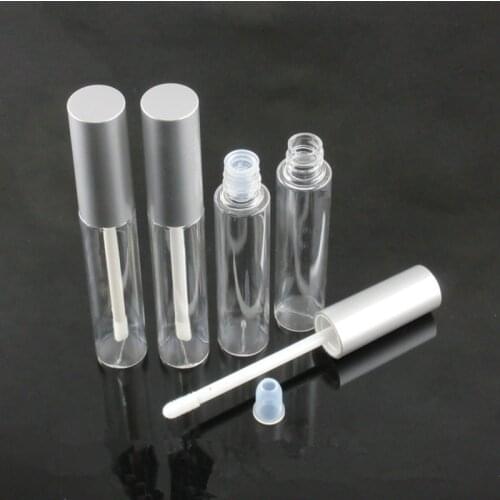 3pcs10ml Clear lipgloss tube with Brush Cosmetic Utensil DIY Refillable Bottles Lipgloss Container lipstick tube e liquid bottle