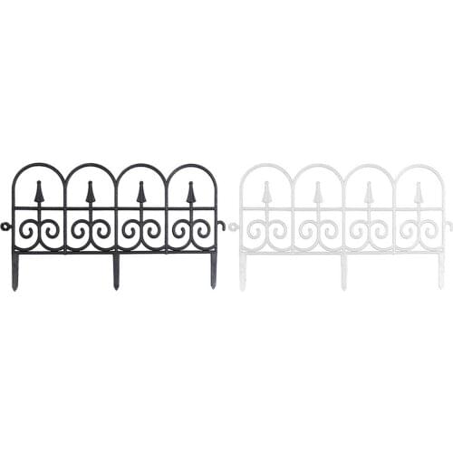 5PCS Garden Border Decorative Garden Fence Edging for Outdoor Plant Lawn Edging Fence for Yard Garden Decoration