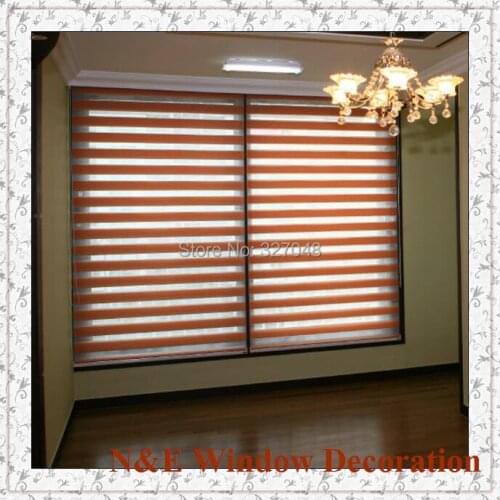 Free shipping Window blinds zebra roller blinds shades and type of office window curtain for living room
