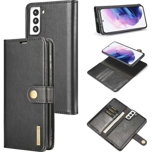 For Samsung Note 20 10 S9 S10 S20 S21 Ultra Plus Business Magnetic Separable Wallet Stand Phone Case For Galaxy A51 A71 A50 A70