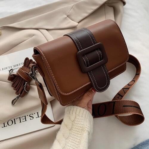 Elegant Female Square Crossbody bag 2020 Fashion New Quality PU Leather Womens Designer Handbag Chain Shoulder Messenger Bag