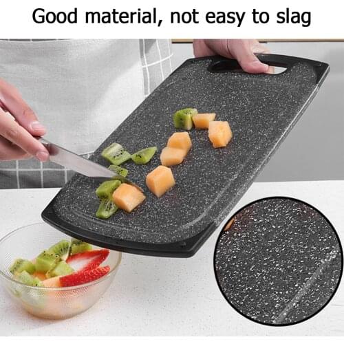 Imitation Marble Fruit Vegetable Meat Cutting Block Tools Anti-Bacterial Cutting Board Chopping Block PP Kitchen Chopping Board