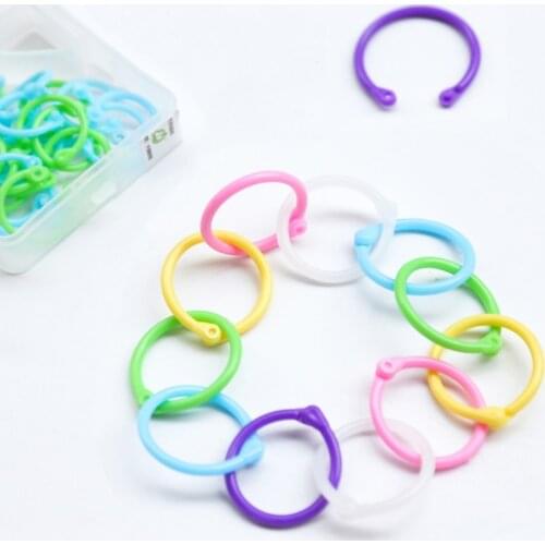 Creative Plastic Multifunction Circle DIY Album Loose Leaf Book Binder Hoop Ring